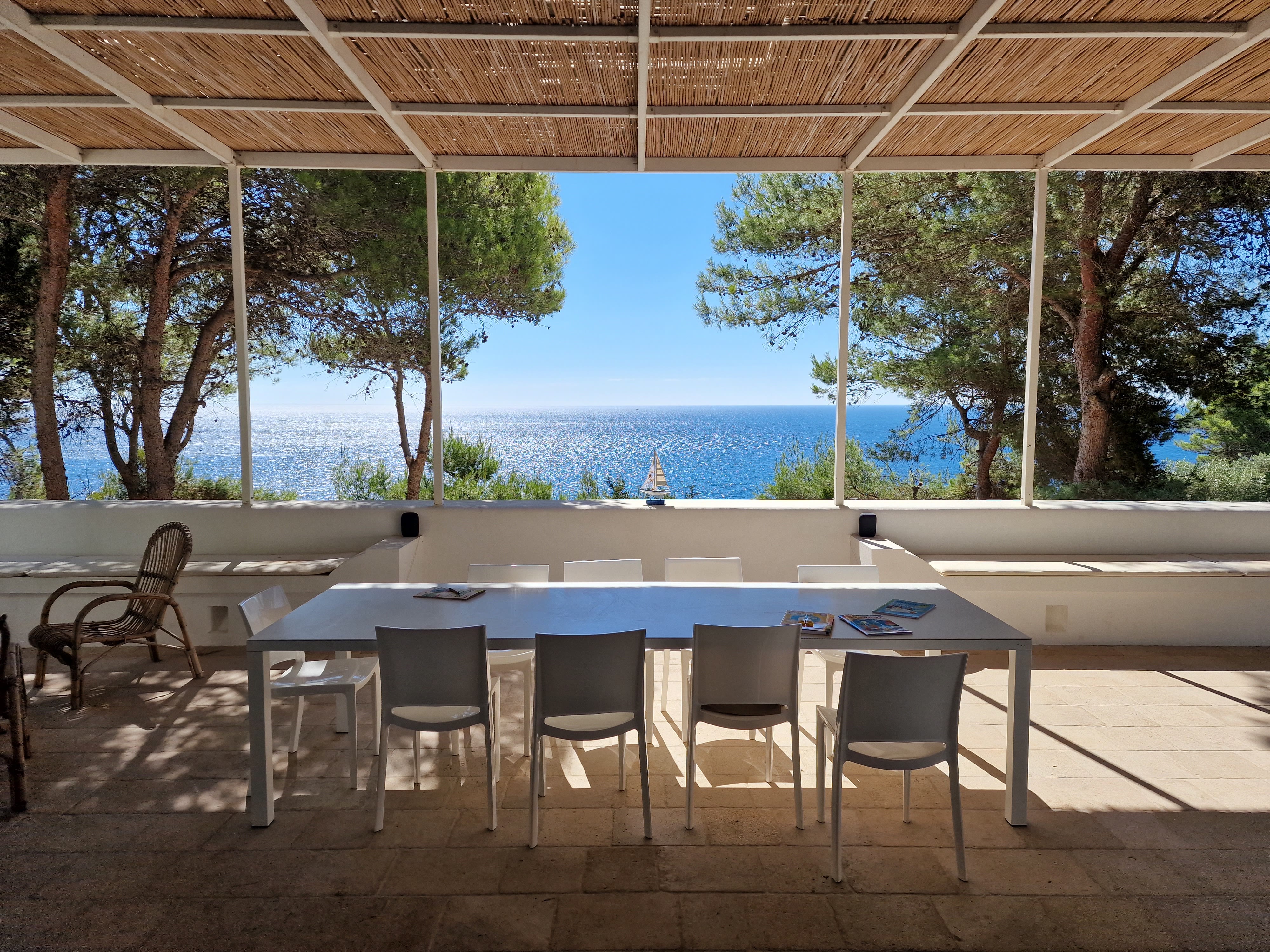 Main terrace overlooking the sea