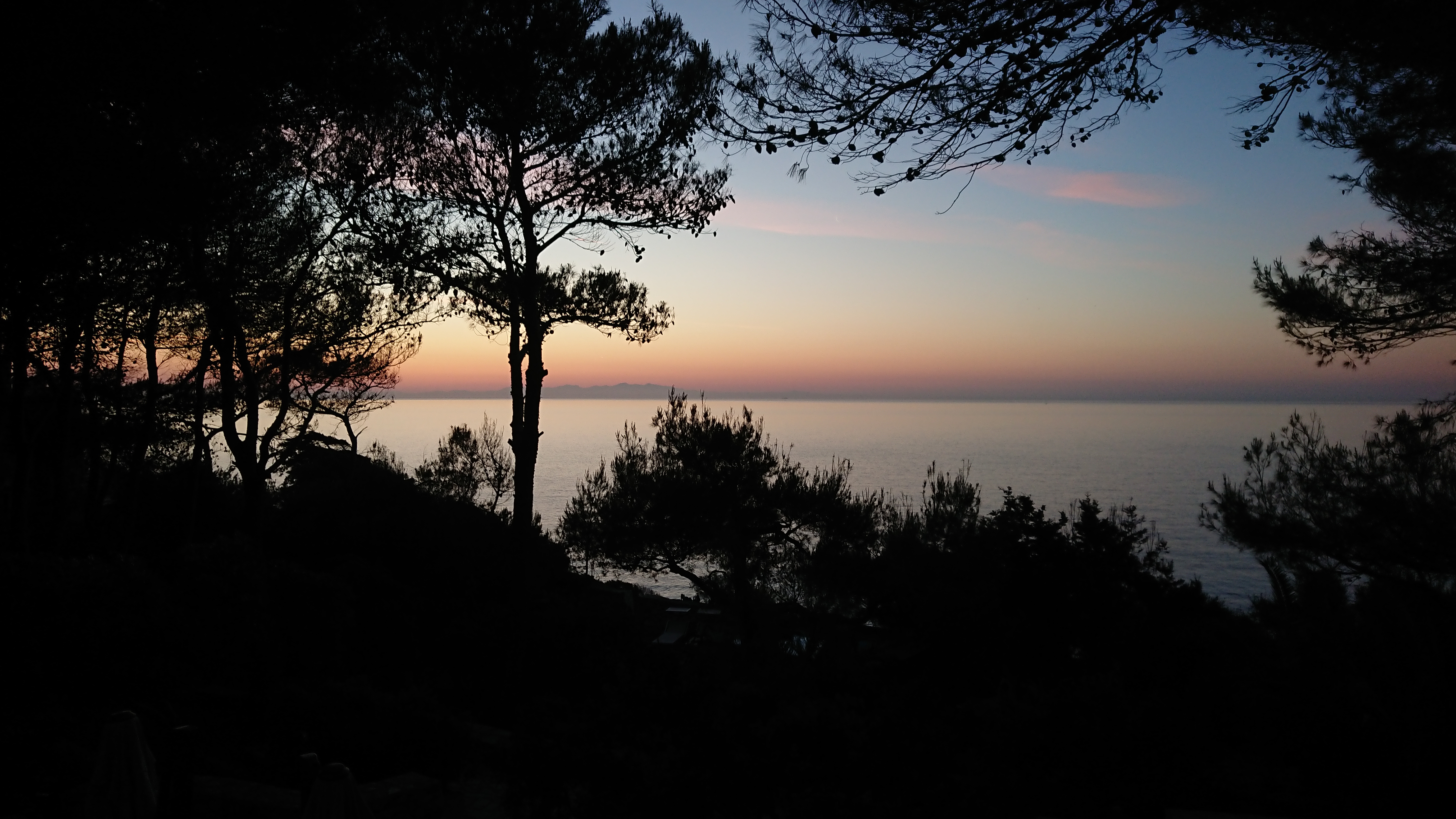 Albania and Greece before sunrise
