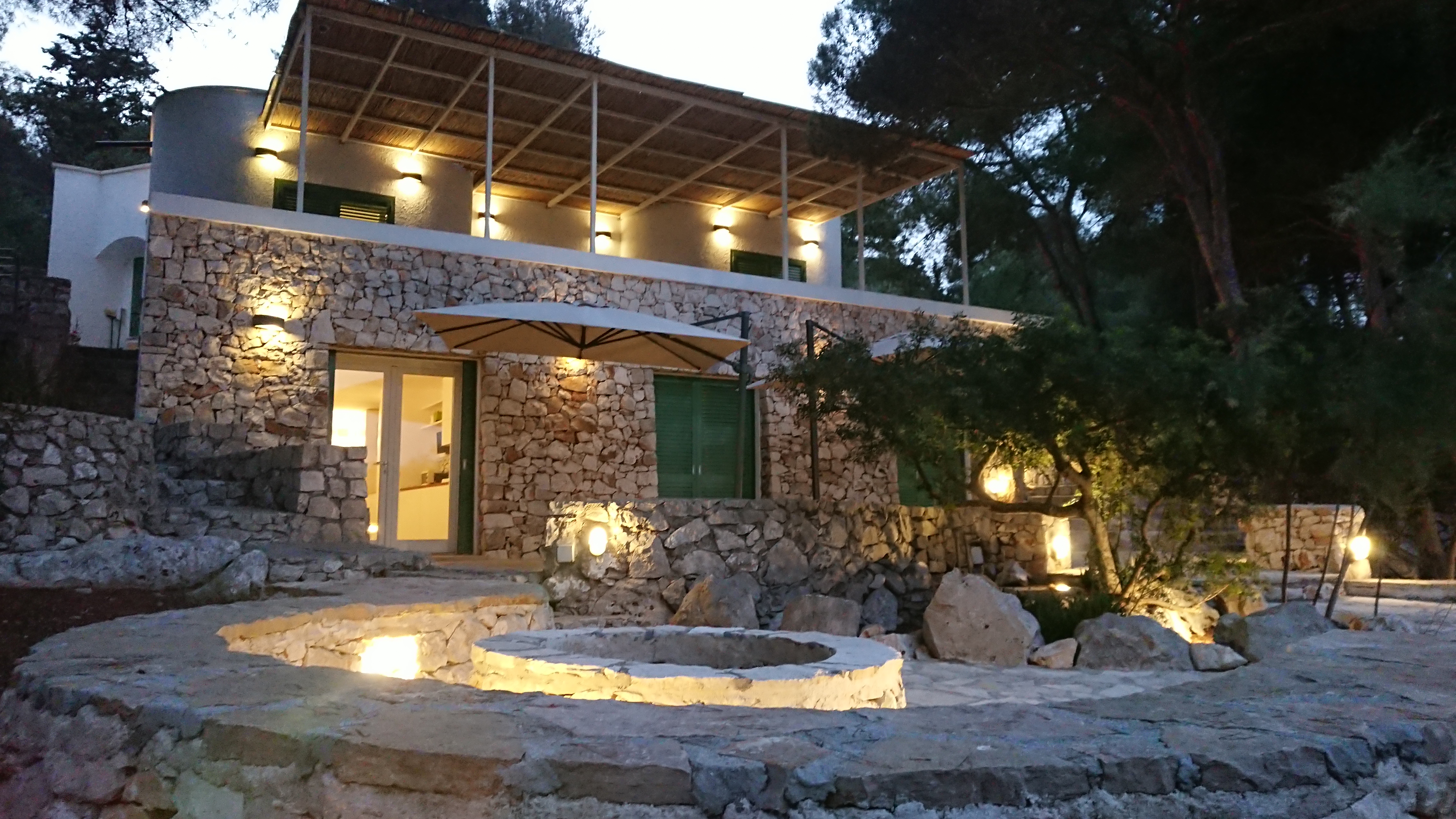 The Villa and the Garden by night